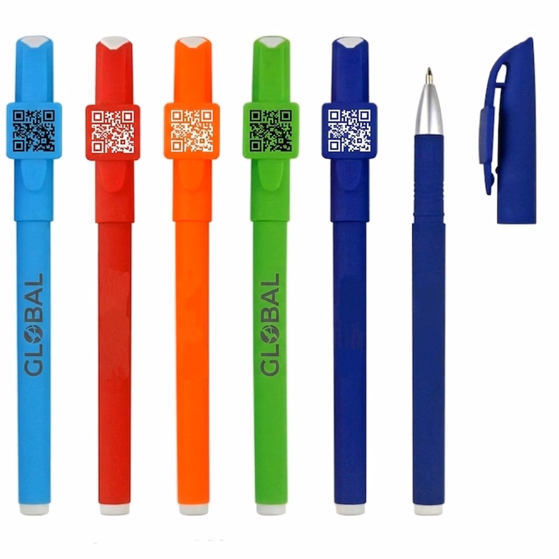Customizable Plastic Advertising Pen with QR Code Printing