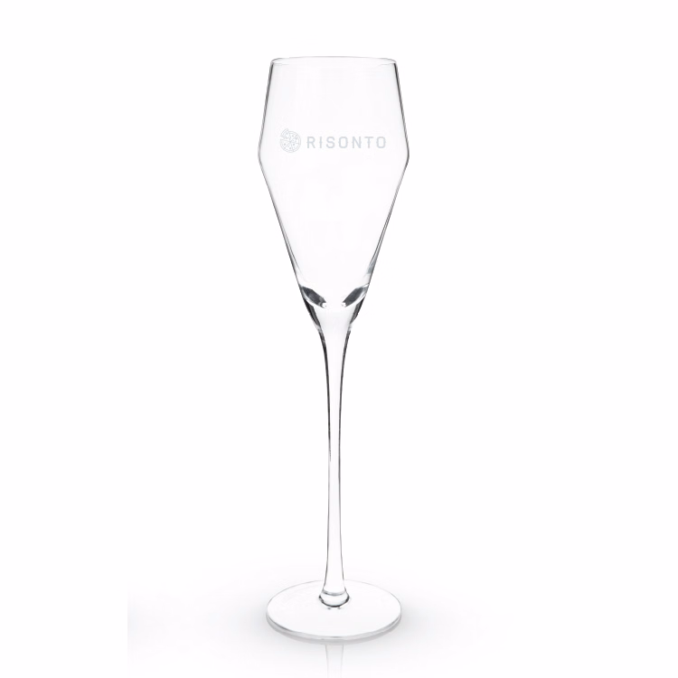 Viski® Angled Crystal Prosecco Glass, set of 2