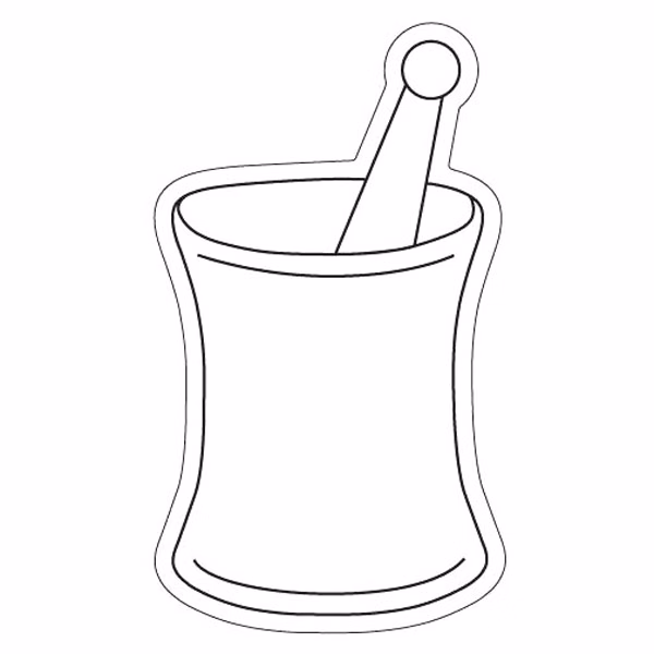 Mortar & Pestle Magnet - Full Color