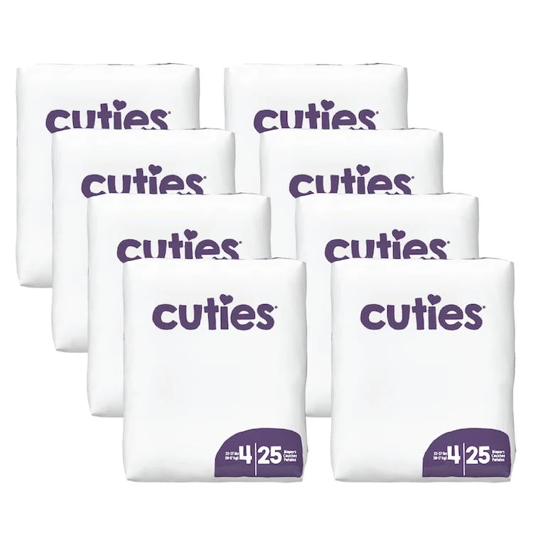 Cuties Diapers - Size 4 22-37 lb 200 Diapers 1