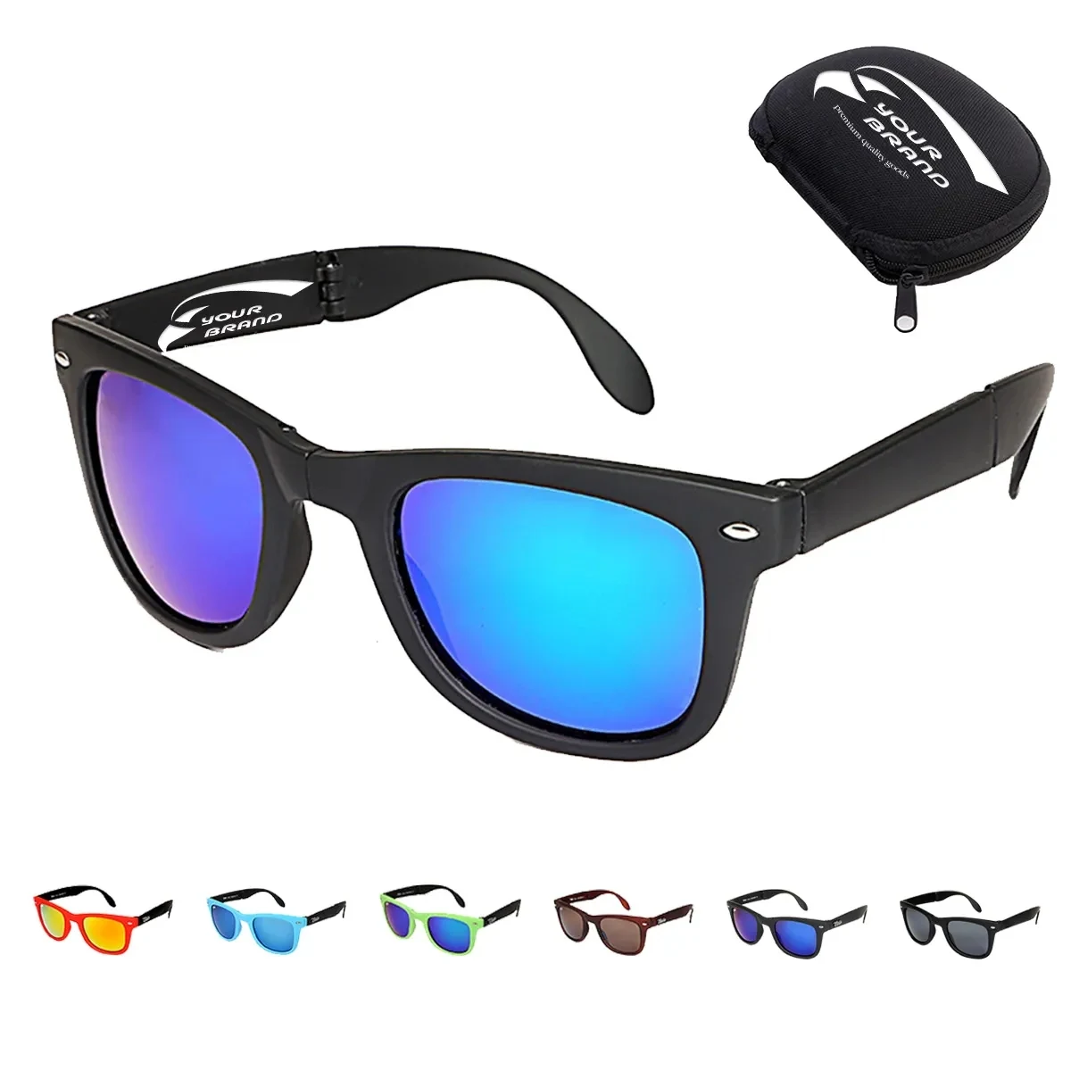 Unisex Colorful Lightweight Folding Organizer Sunglasses 1