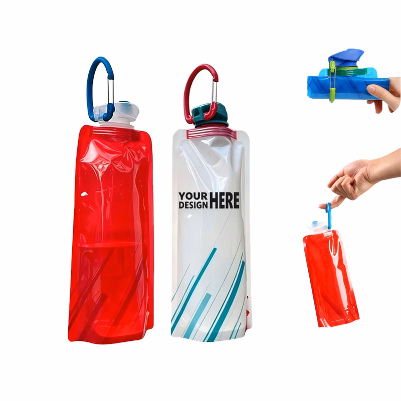 Foldable Hook Attached Liquid Pouch 20OZ