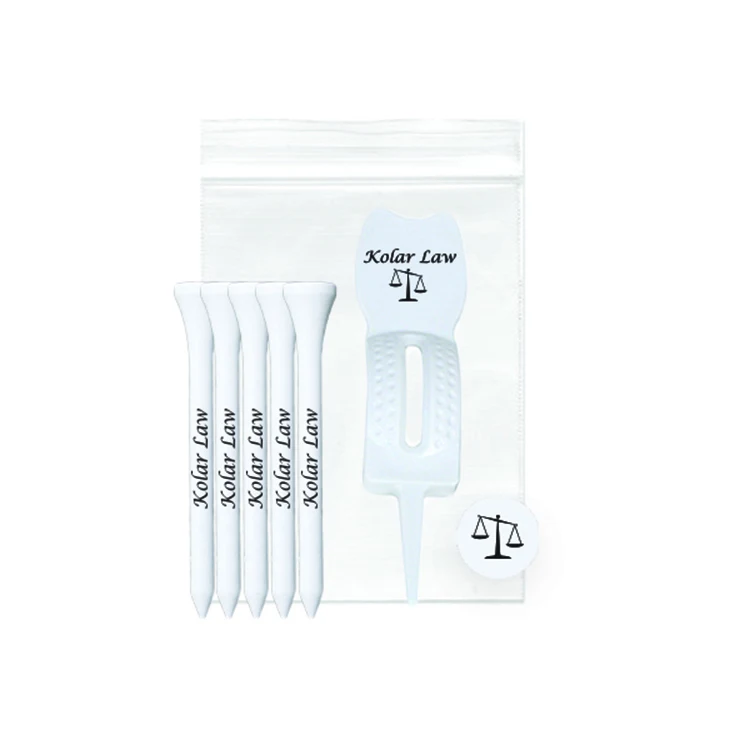 Golf Tee Combo Packs 5 2 3/4" tees, 1 Bm, and 1 Ergo Green DF 1