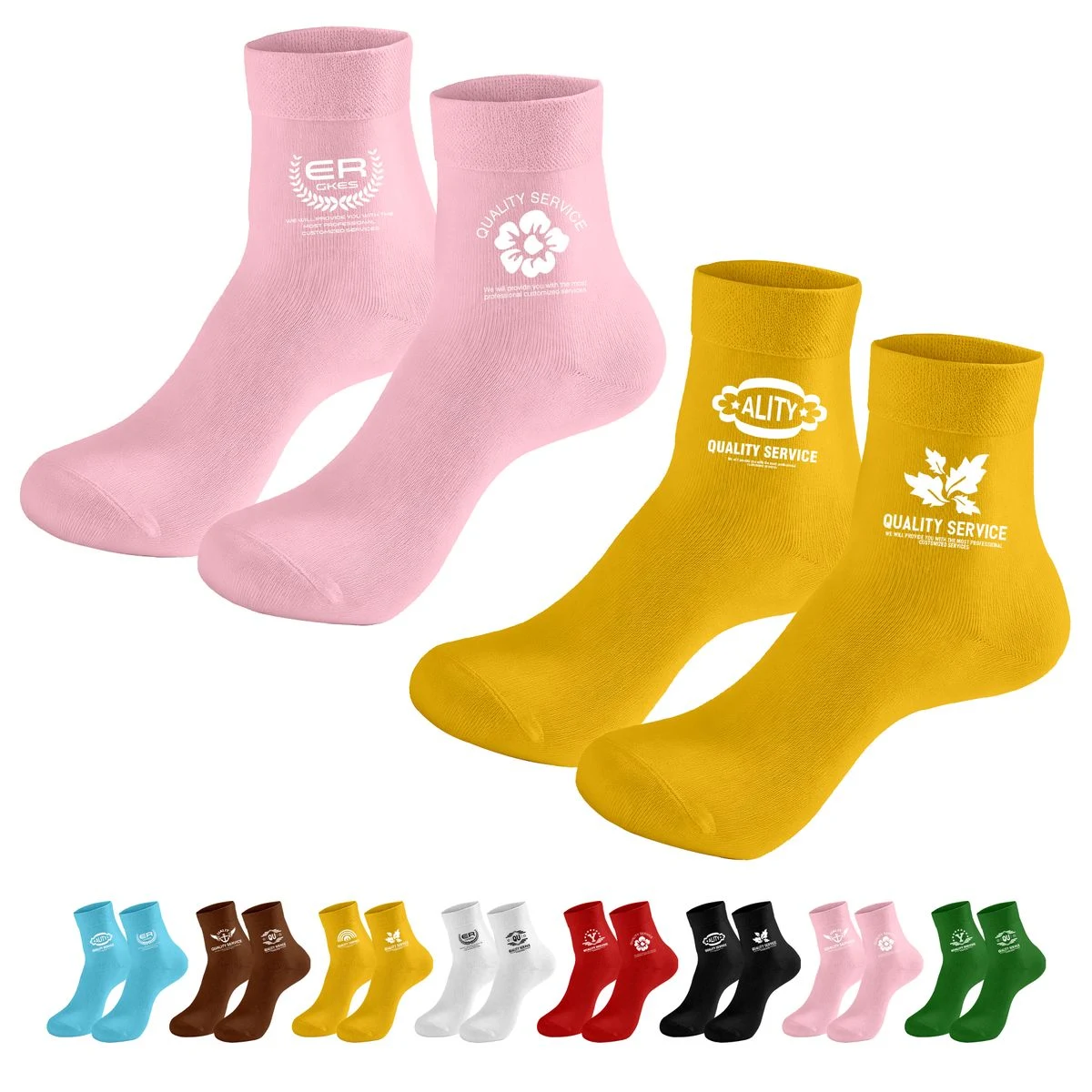 Heat Transfer Printing Adult Men' s Polyester Socks 1