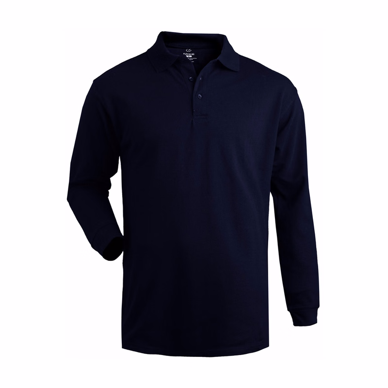 Blended Pique Long Sleeve Polo