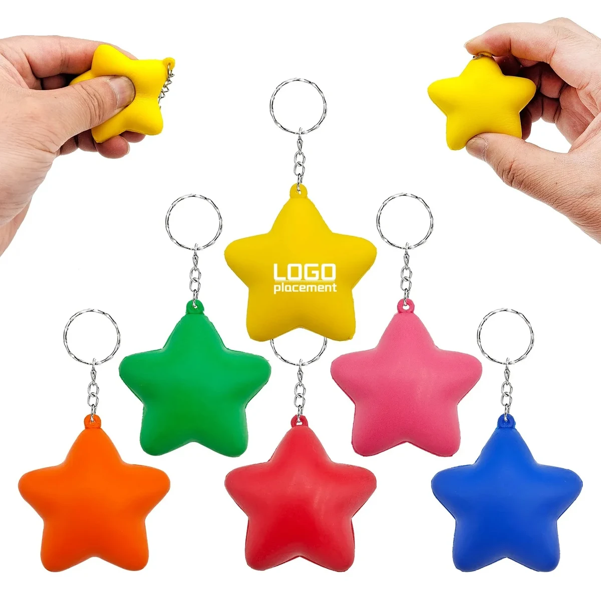 Customized PU Star Keychain 1