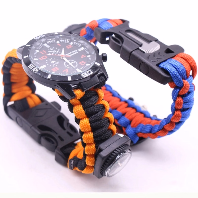 Survival Watch Wristband/Whistle