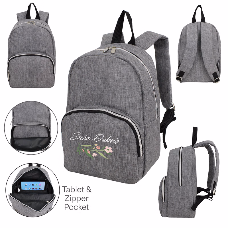 Mini Heather Gray Tablet Backpack
