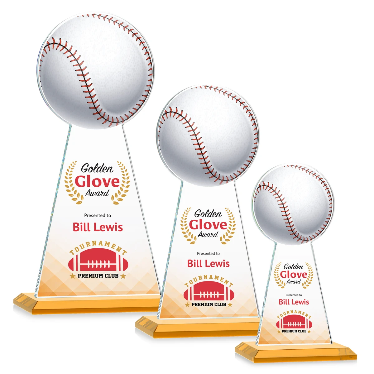 Edenwood Baseball VividPrint™ Award - Amber 1