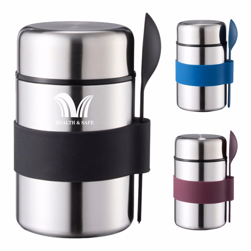 13oz Stainless Steel Stew Beaker w/ Spoon