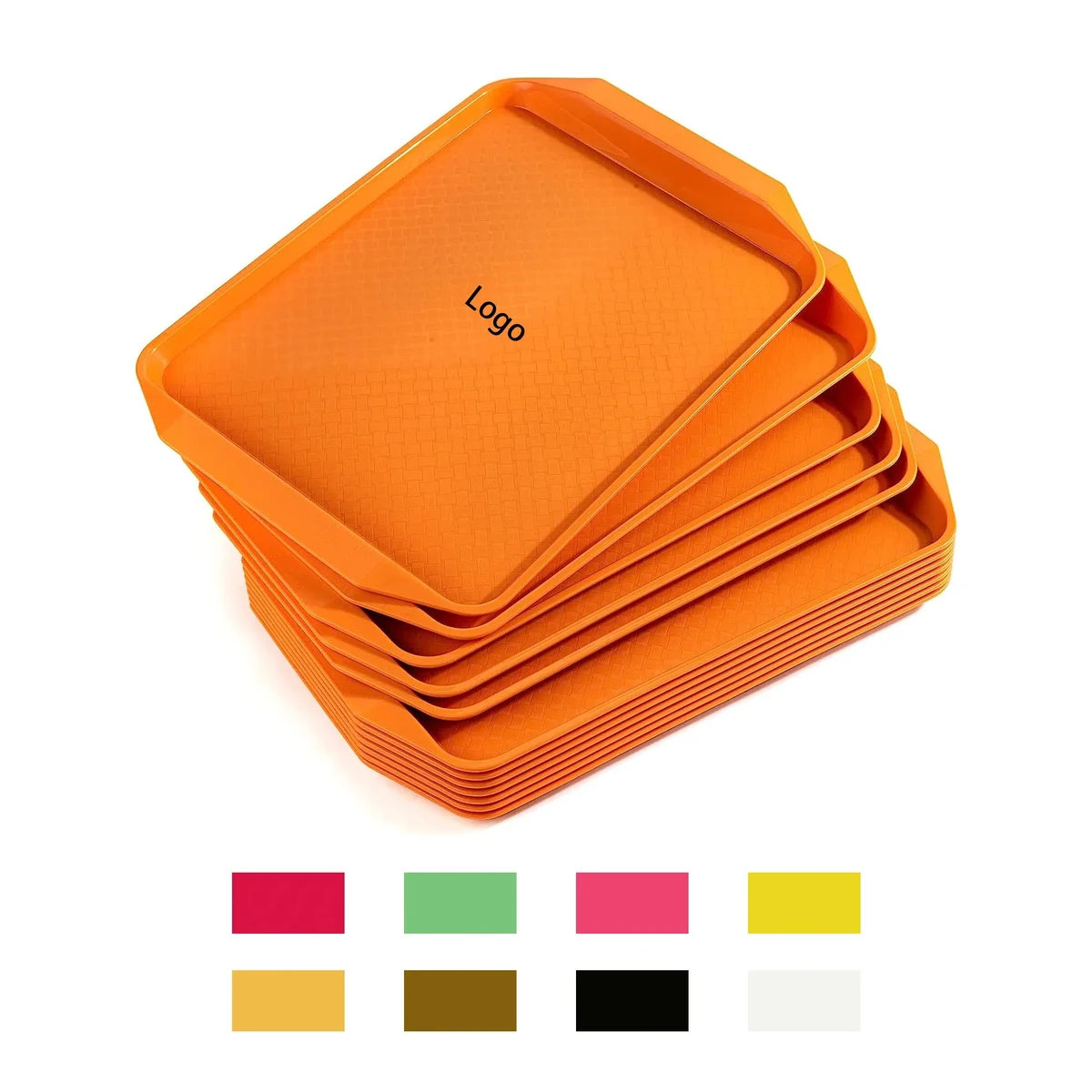 MOQ 20pcs Hotel Restaurant Square Amphora Plastic Tray 1