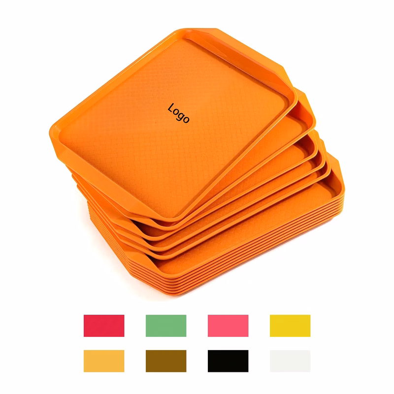 MOQ 20pcs Hotel Restaurant Square Amphora Plastic Tray