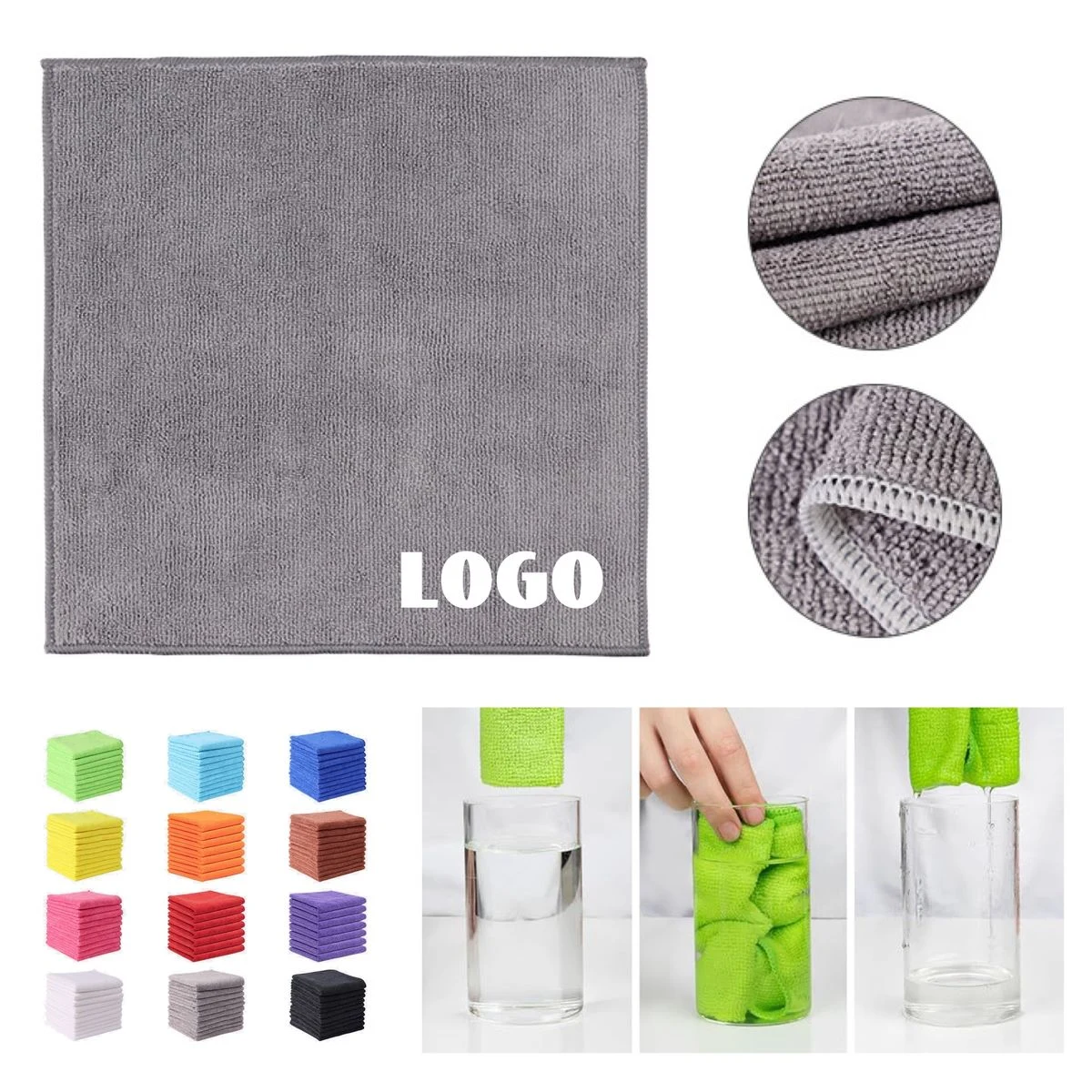 12" Thick Microfiber Cleaning Cloth for Kitchen and Car Care 1