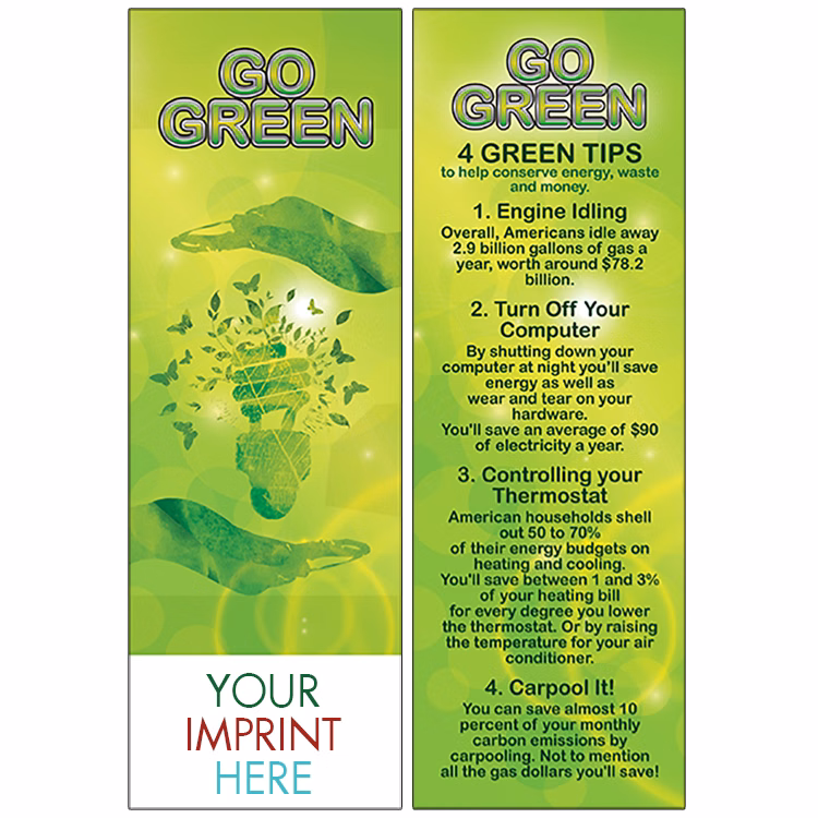 BOOKMARK - Go Green Bookmark