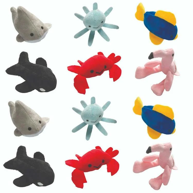 Stuffed Tropical Water Creatures 4" - Assorted 1