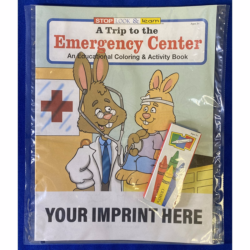 COLORING SET - A Trip to the Emergency Center Coloring Book Fun Pack