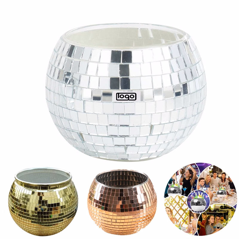 Large Mirror Ice Bucket, Laser Champagne Chiller