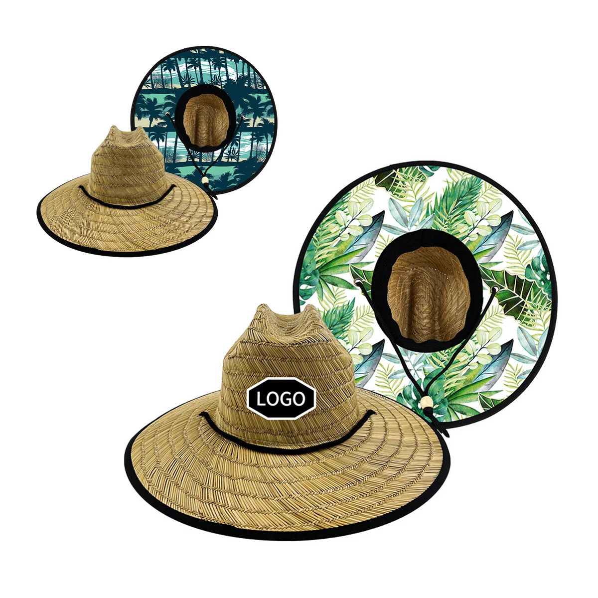 MOQ50 Beach Sun Hat Woven Straw Hat 1