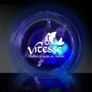 Clear Flash Ball with Bright Blue LED Glow Lights 1