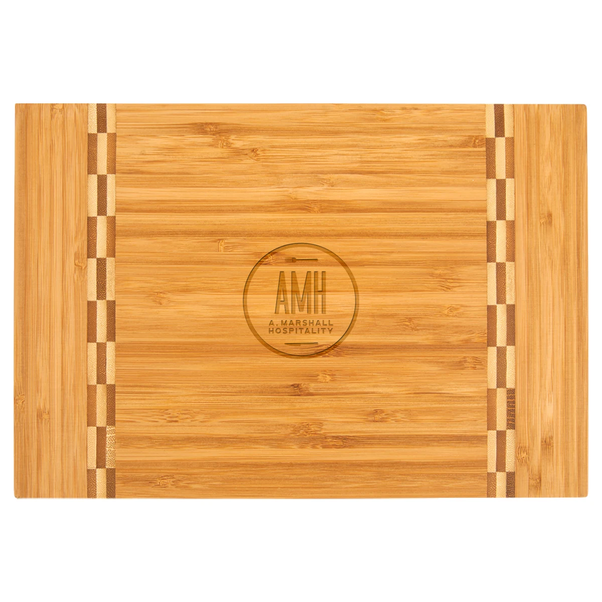 12" x 8" Bamboo Cutting Board w/ Butcher Block Inlay 1