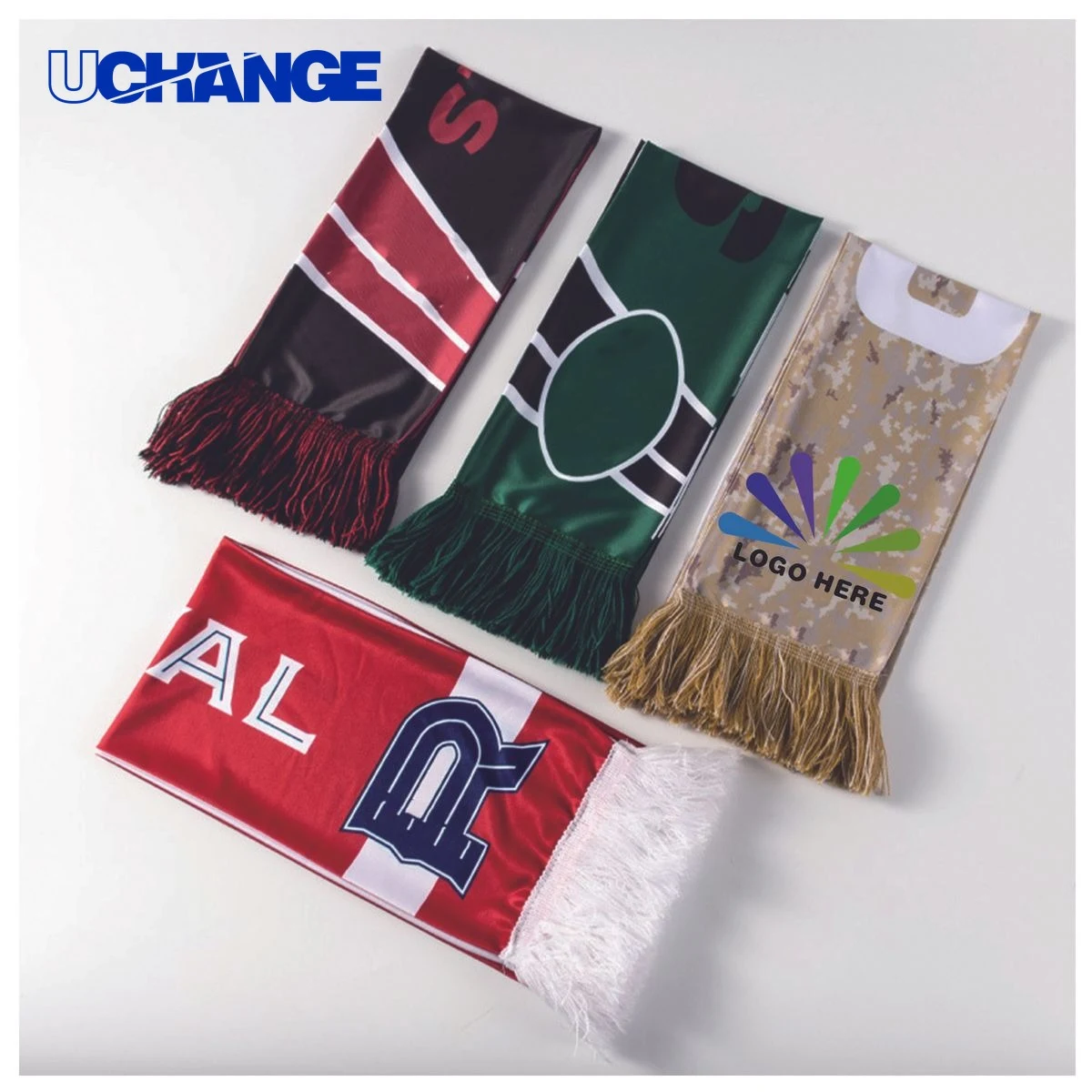 Sublimated Polyester Scarf with Tassel 1