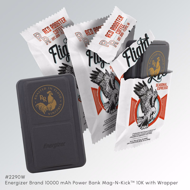 Energizer Brand 10000 mAh Power Bank Mag-N-Kick™ 10K with Wrapper