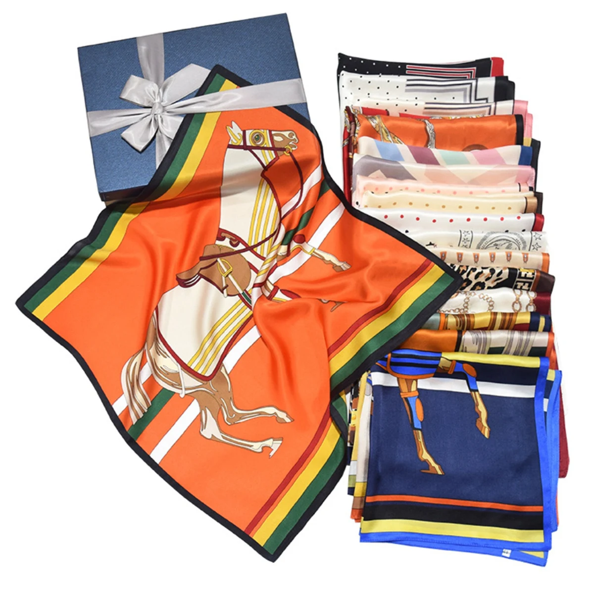 Square Silk Headscarf 1