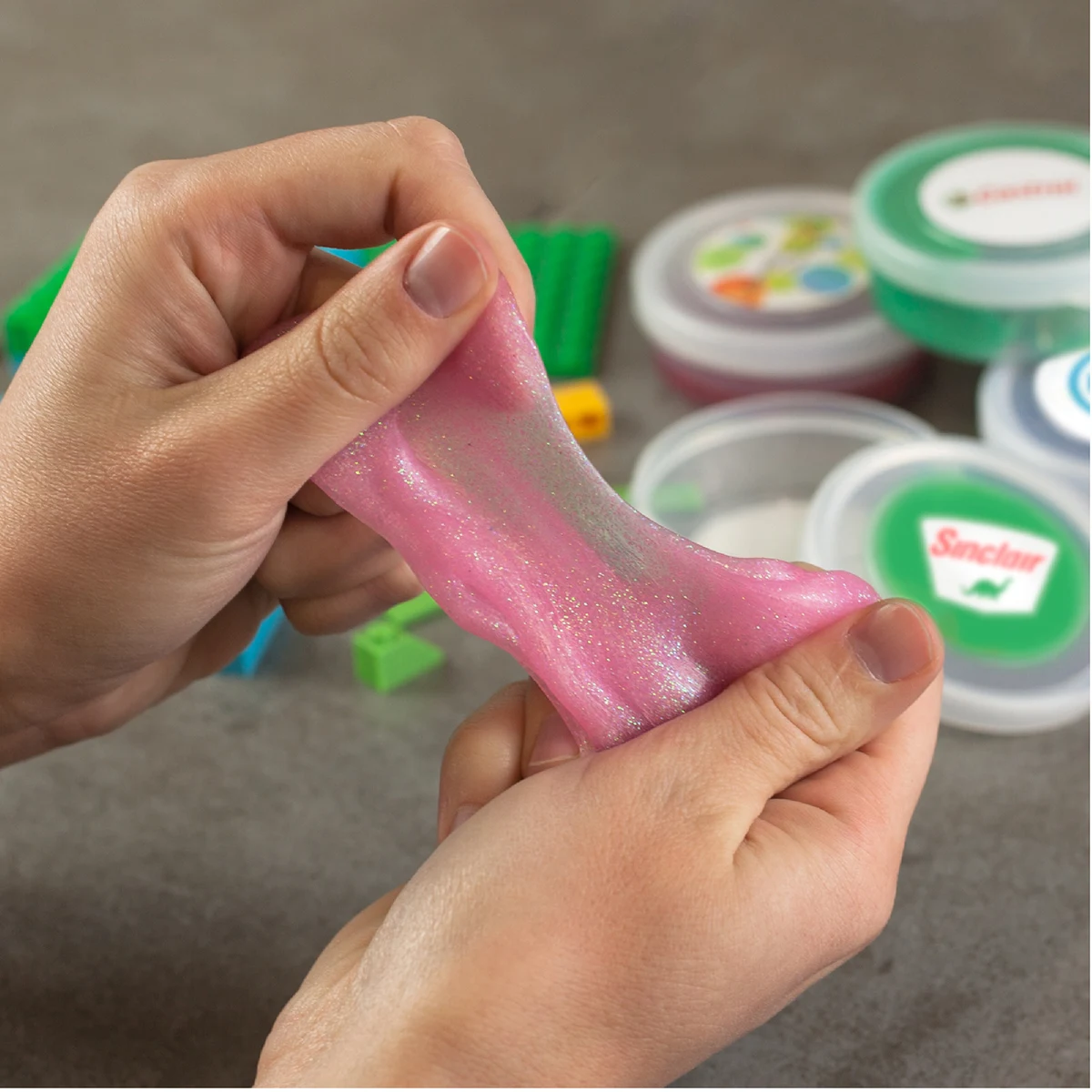 Glitter Putty, custom stress ball with logo imprint 1