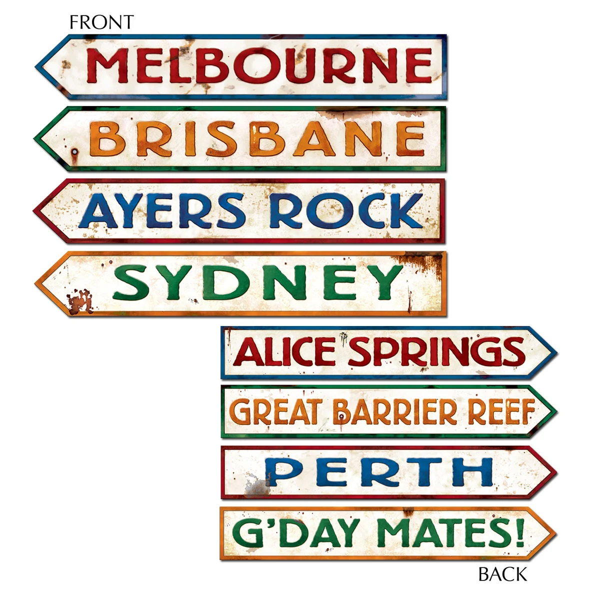 Australian Street Sign Cutouts 1