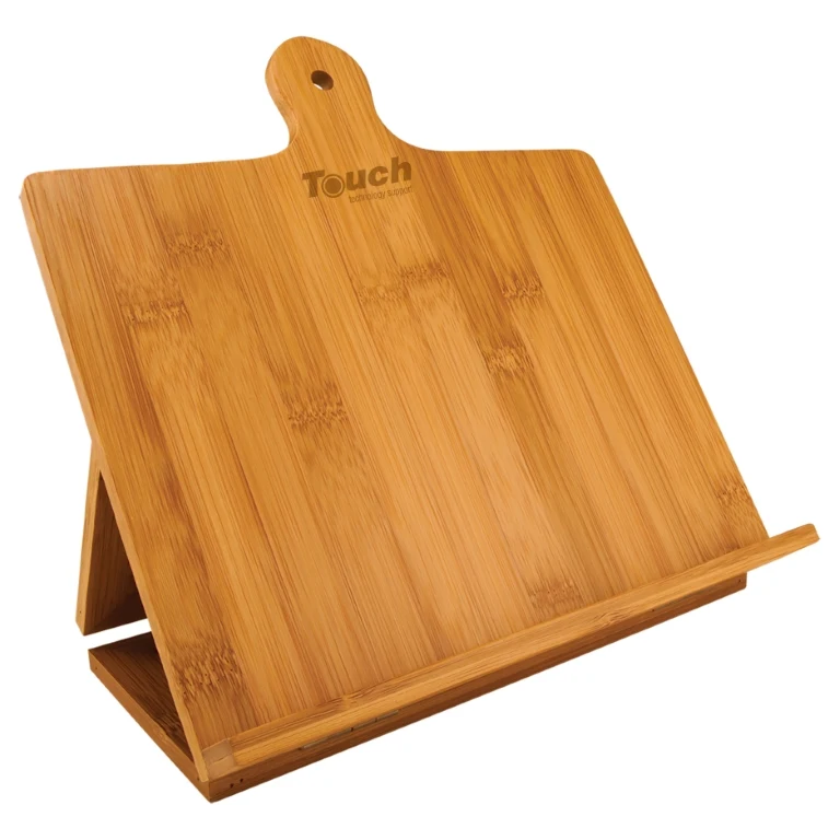 10 1/4" x 10 1/4" Bamboo Standing Chef's Easel 1