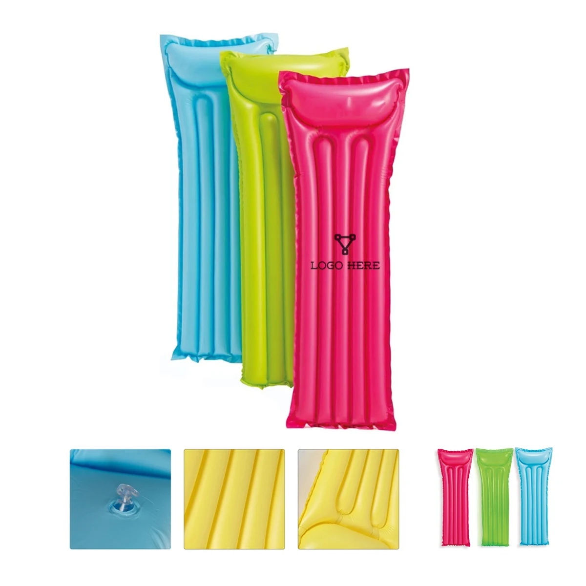 MOQ 50 Extra Large PVC Inflatable Pool Float Mat for Ultimate Comfort 1