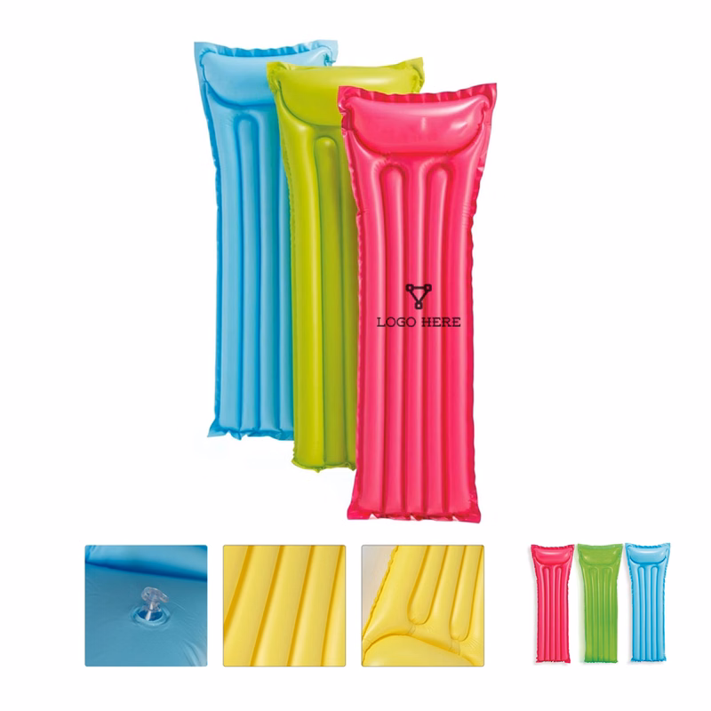 MOQ 50 Extra Large PVC Inflatable Pool Float Mat for Ultimate Comfort