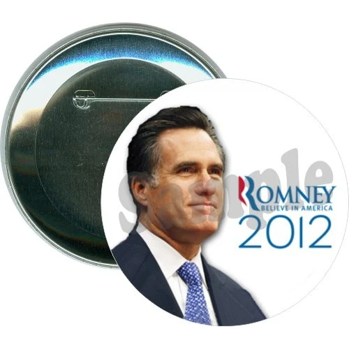 Mitt Romney, Believe in America, 2012, Political Button 1