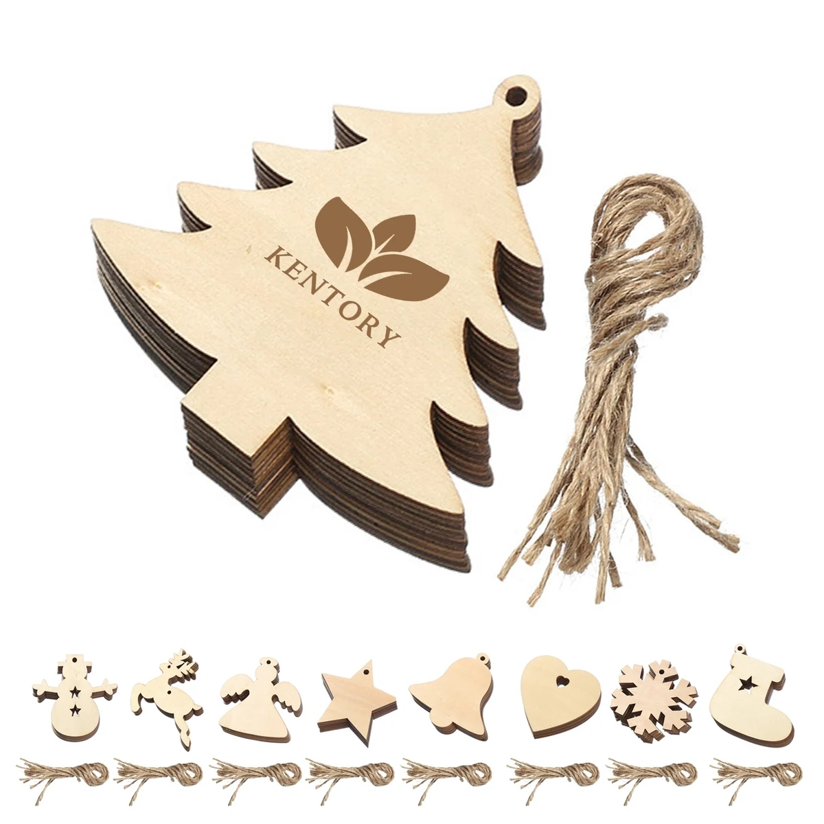 Wood Christmas Ornaments Decorations 1