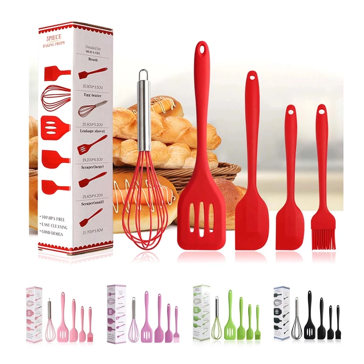 Silicone Cooking Utensils Set 1
