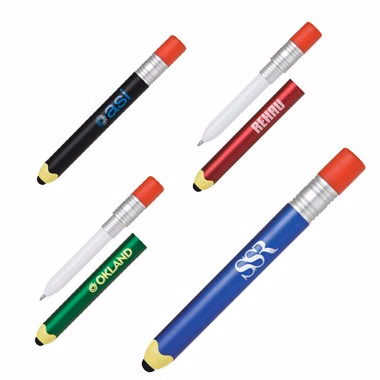 School Pencil Style Stylus and Pen Combo
