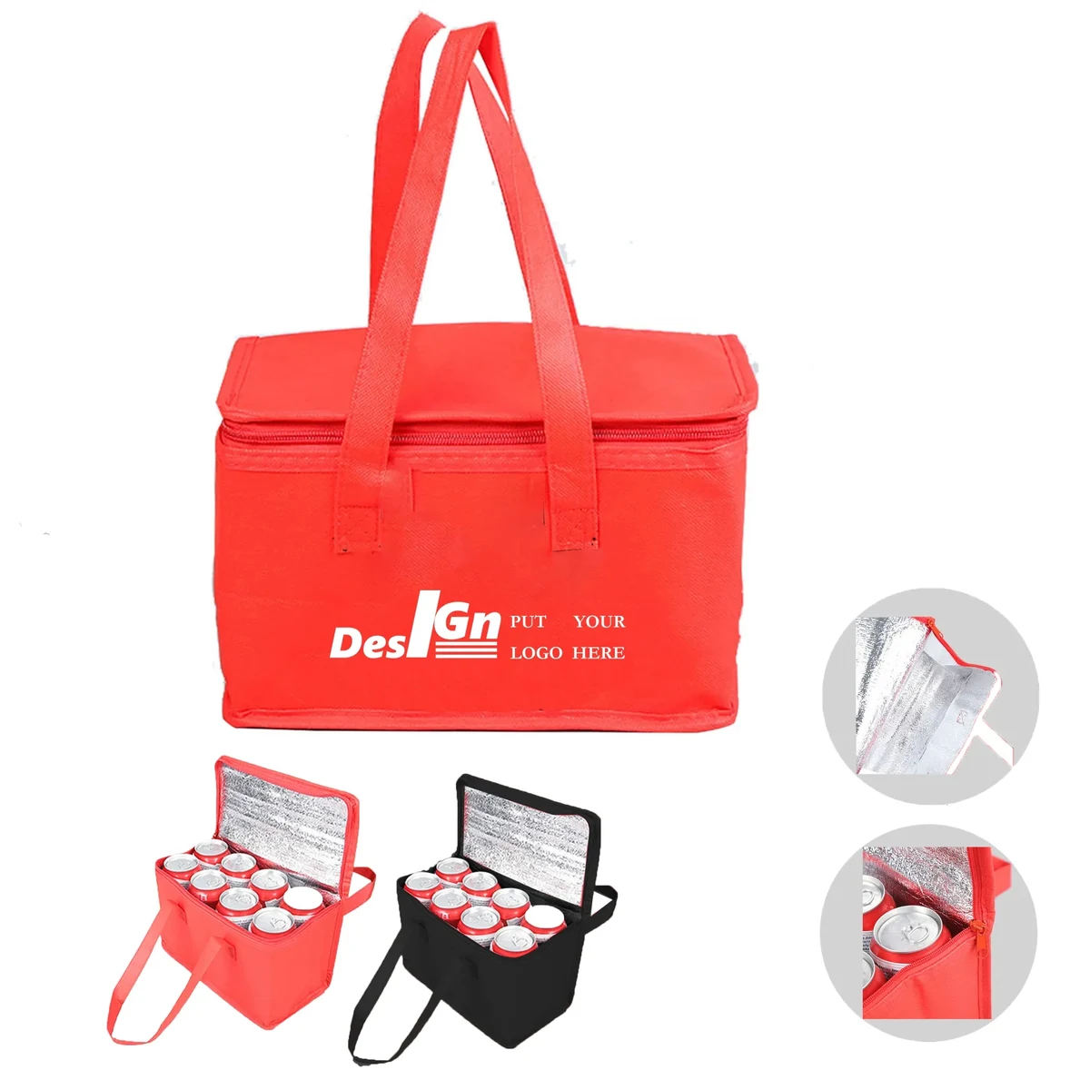 8 Cans Non-woven Insulated Bag 1