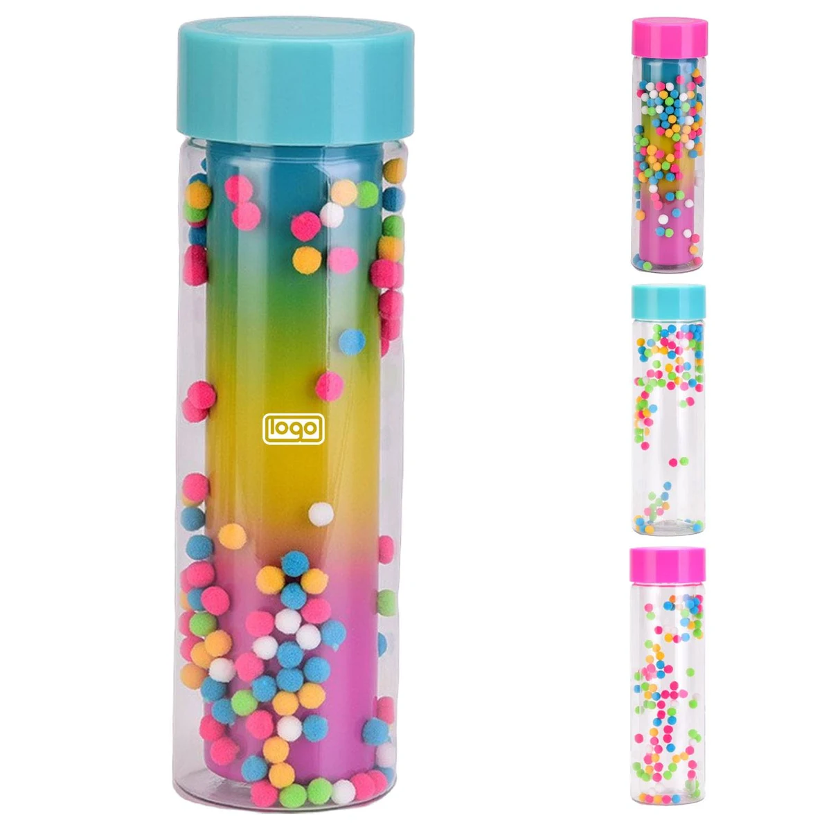 Creative Portable Outdoor Sports Double Wall Pom Cups 1