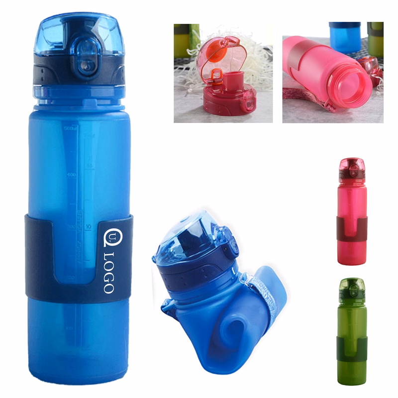 17Oz Blue Foldable Water Cup