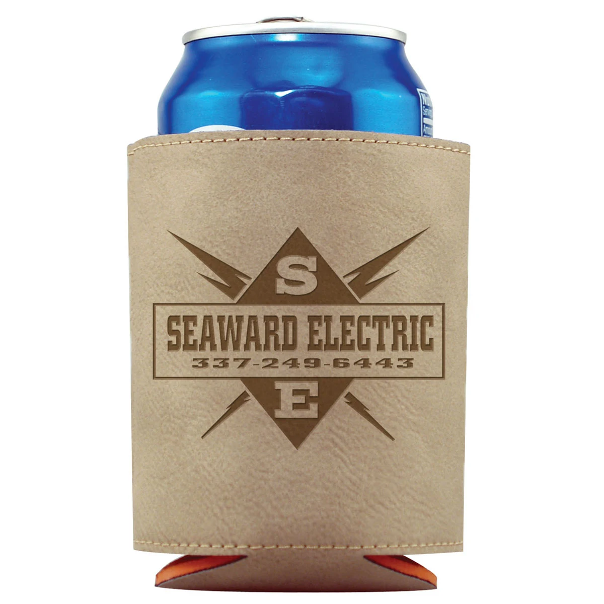 Leatherette Can Cooler 1