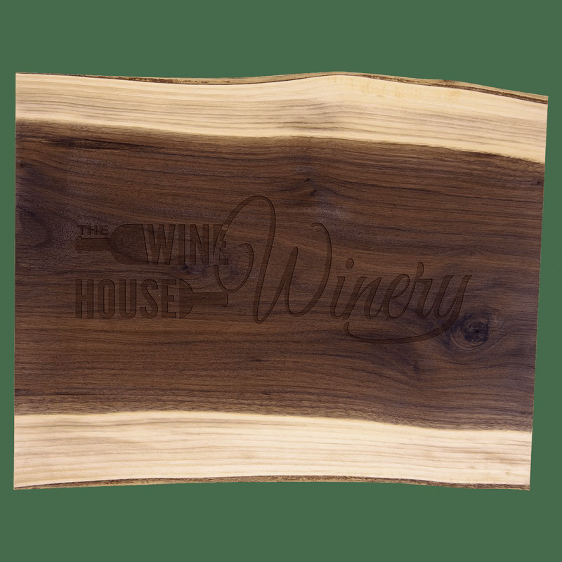 15" x 11 1/2" Variegated Black Walnut Cutting and Charcuterie Board