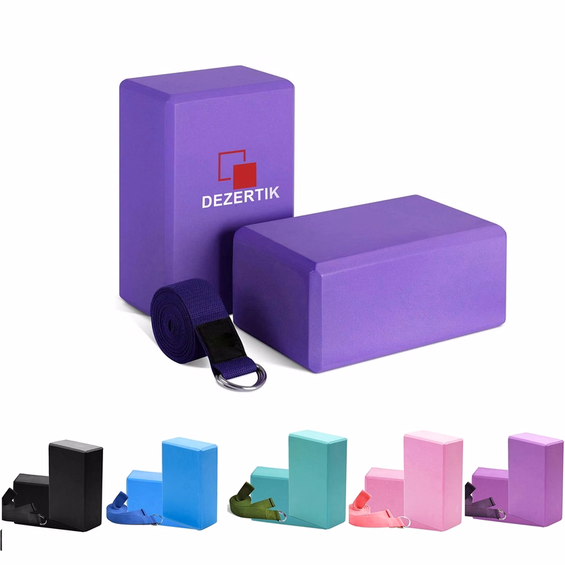 2 Yoga Bricks W/ Belt