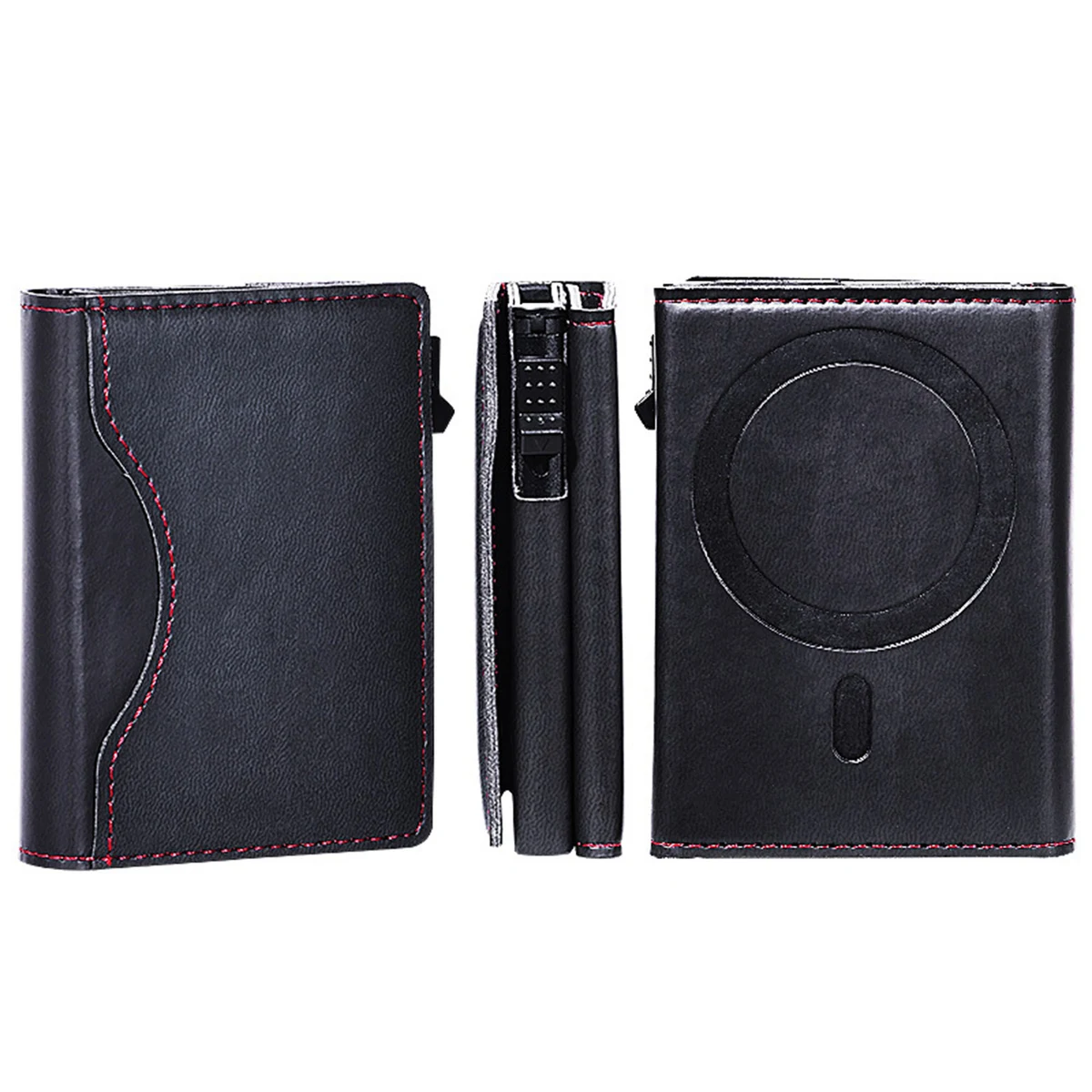 RFID Blocking Leather Wallet Phone Case with Magnetic Closure 1