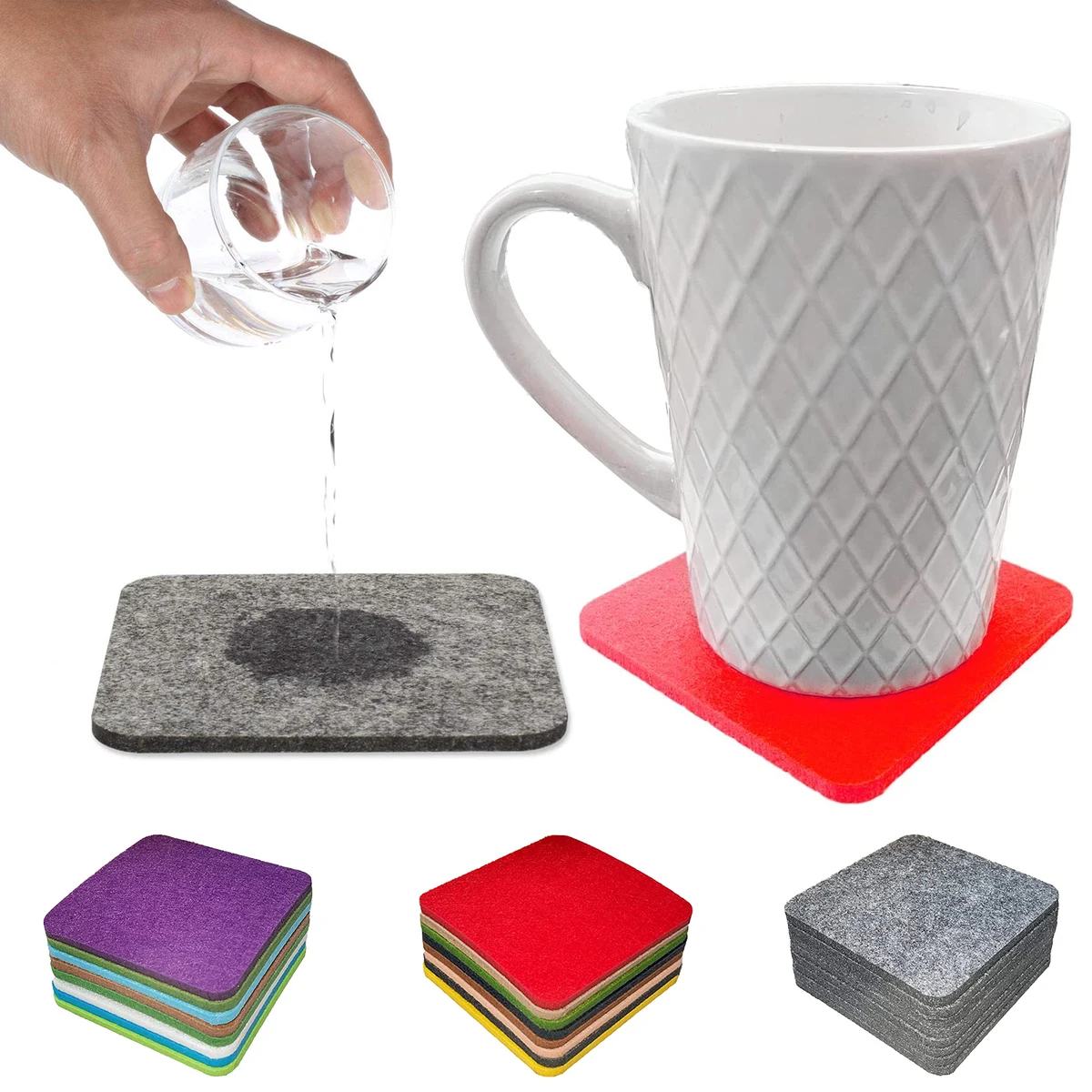 Square Felt Coasters 1