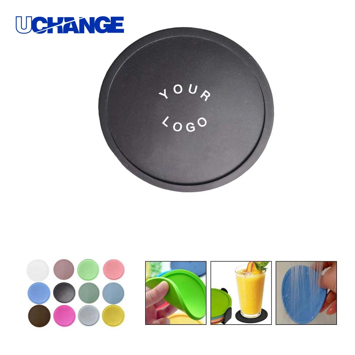 Silicone Drink Mats Coasters Reusable Scratch Protection 1