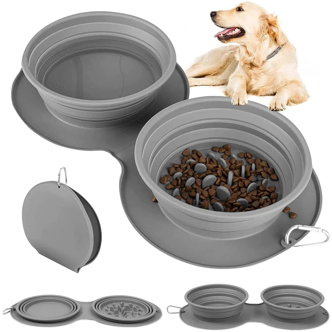 Portable Collapsible Pet Bowl for Eating and Drinking 1