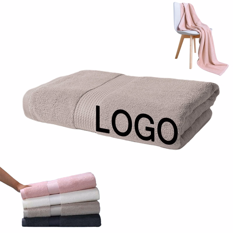 Custom Gift Soft 100% Cotton Long Bath & Beach Towel
