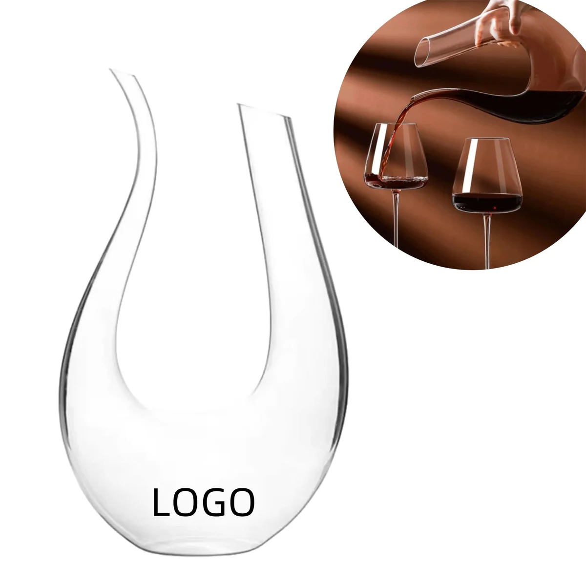 50 Oz Glass Decanter Household U Shaped Wine Kettles 1