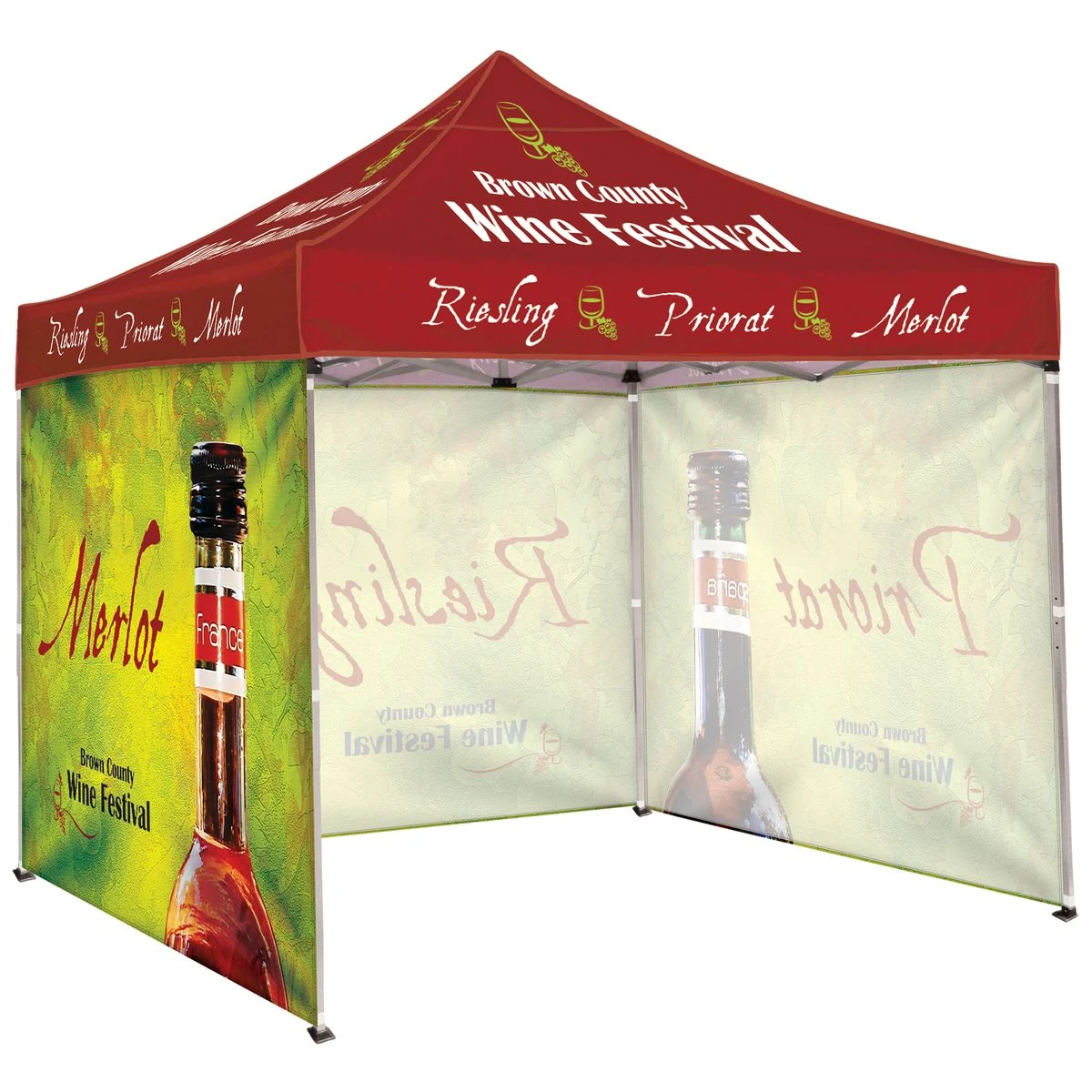 10' Square Canopy Tent W/Three Full Walls 1