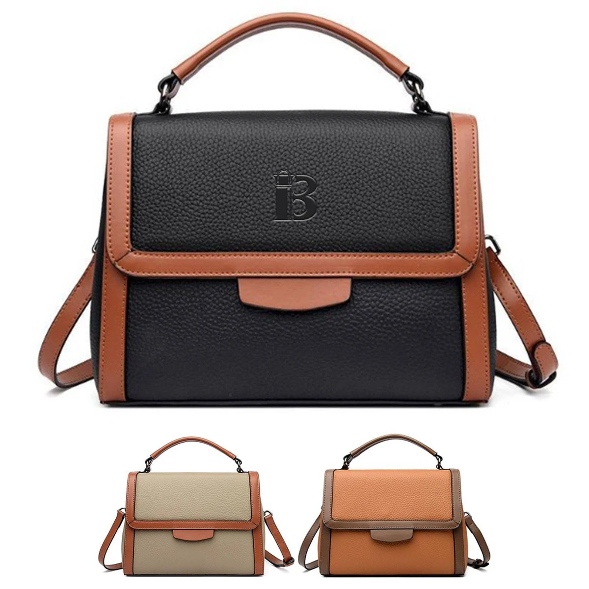 Genuine leather square crossbody bag handbag for woman 1